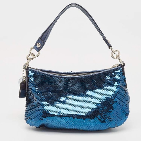 COACH Poppy Sequin Shoulder Bag - Picture 2 of 9